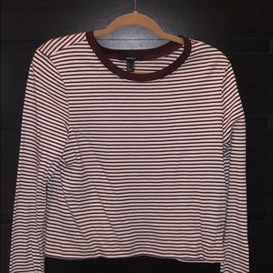 Red and white striped t shirt